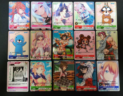 DIVINE CROSS Card Game Promos 15x Bulk Holos Foils JPN Anime Waifus - Image 1