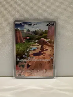 Paldean Wooper 102/094 Phantasmal Flames Illustration Rare Full Art Pokemon Card - Image 1