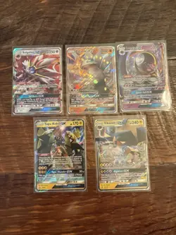 Pokemon TCG Various Sun And Moon GX’s! 5 Card Lot. Zygarde Solgaleo Lunala Tapu - Image 1