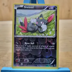 Sneasel Reverse Holo 60/114 XY Steam Siege Pokemon Card - Image 1