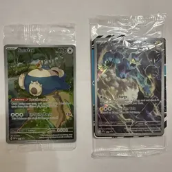 Pokemon scarlet and violet SNORLAX & THUNDURUS promo card Lot of 2 sealed - Image 1