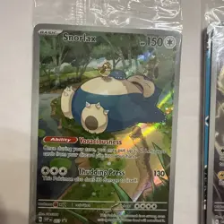 Pokemon scarlet and violet SNORLAX & THUNDURUS promo card Lot of 2 sealed - Image 2
