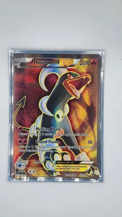 Pokemon TCG Houndoom EX Full Art Holo Ultra Rare Card 153/162 XY Breakthrough NM - Image 1