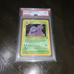 1999 Pokemon Fossil Muk Holo Card #13/62 PSA 9 - Image 1
