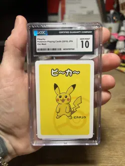 2019 POKEMON PLAYING CARDS JAPANESE OLD MAID PIKACHU CGC 10 - Image 1