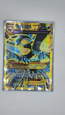 Pokemon Primal Kyogre-EX TCG Full Art Ultra Rare Card Ancient Origins 96/98 Holo - Image 1