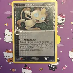 Pokemon - Meowth - 2007 POP Series Promo 5 card - #11/17 - Nintendo - RARE - TCG - Image 1