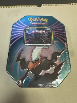 Pokemon TCG Mighty Mysterious Tin [ Darkrai Card Pack ] NEW 820650809859 - Image 1