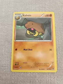 Kabuto 38/124 - LP XY Fates Collide - Pokemon 2016 Uncommon TCG Card - Image 1