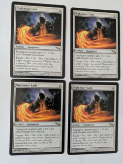 4 Nightmare Lash Mirrodin MTG NM Free shipping with tracking - Image 1