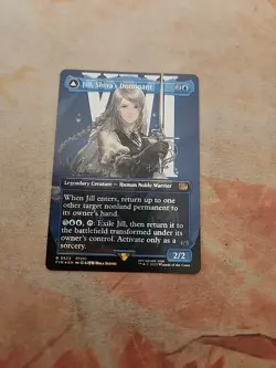 Jill, Shiva's Dominant Borderless Surge Foil Final Fantasy MTG NM - Image 1