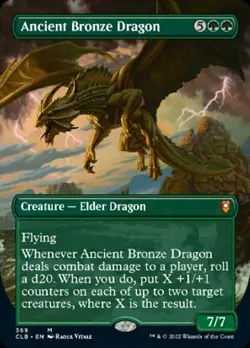 MTG ANCIENT BRONZE DRAGON 369 EXC - DRAGO DI BRONZO ANTICO - CLB-X EN - MAGIC - Image 1