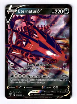 Eternatus V Darkness Ablaze #116 (2020) Rare Holo V NM Pokemon - Image 1