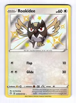 Rookidee Shining Fates: Shiny Vault #SV101 (2020) Holo NM Pokemon - Image 1