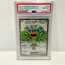 Teal Mask Ogerpon EX 190/167 - Twilight Masquerade - PSA 10 - Graded Pokemon - Image 1