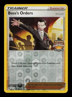 Pokemon Card Boss's Orders 154/192 Regional Promo Rebel Clash Holo NM 2020 - Image 1