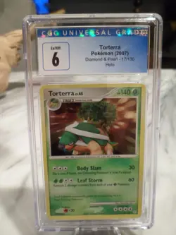 Torterra CGC 6 Ex/NM Pokemon 2007 Diamond and Pearl 17/130 Holo - Image 1
