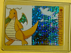 DRAGONITE PM Pocket Monster Vending Machine Prism Stickers 2000 - Pokemon Holo - Image 1