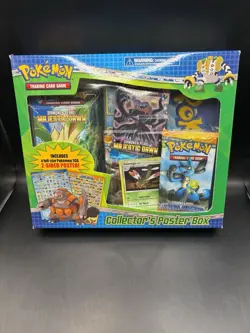 Pokemon TCG Collectors Poster Box Diamond & Pearl (3 Packs + Deck) Factory Seal - Image 1