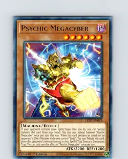 Yu-Gi-Oh TCG Psychic Megacyber LED7-EN033 1st Edition Regular Rare Card NM - Image 1