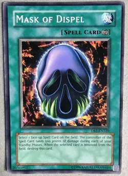 Mask of Dispel - Yu-Gi-Oh! - DB1-EN220 - Unlimited - Common - LP - Image 1