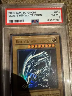 PSA 8 Blue Eyes White Dra SDk-001 Starter Deck: Kiba Unlimited Edition - Image 3
