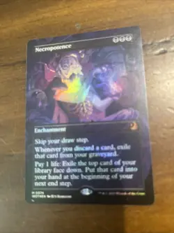 MTG English Necropotence (Anime Borderless) NM Foil - Image 1