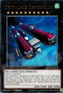 Yugioh - Skypalace Gangaridai - 1st Edition Rare NM - Plus Free Holo Card - Image 1
