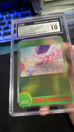 CGC 10 - Frieza Final Form #013 3D Morinaga Dragon Ball Z Wafer Cards Part 1 Gem - Image 2