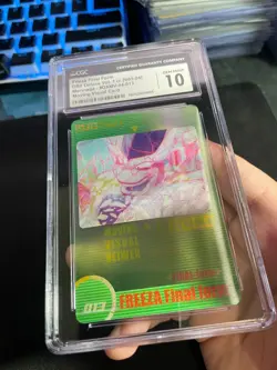 CGC 10 - Frieza Final Form #013 3D Morinaga Dragon Ball Z Wafer Cards Part 1 Gem - Image 4