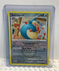 Snorlax 33/111 Rising Rivals Crosshatch Pokemon League Promo Card - Image 1