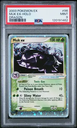 MUK #96/97 2003 EX DRAGON EX-HOLO E Reader Vintage TCG Pokemon Card PSA 9 - Image 1