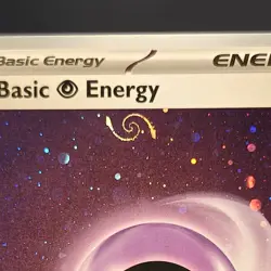 HD Psychic Energy Cosmos Holo with Mew Tail Swirl SVE MEW 005 151 Pokemon Card - Image 1