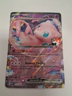 Mew EX 151/165 Holo Stamped Prize Pack Series Pokemon TCG Card - Image 2