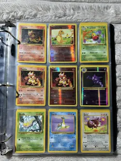 Vintage Pokemon Card Binder - 180 Cards (20 Pages Full!) - Mixed Sets -Lp/Played - Image 2