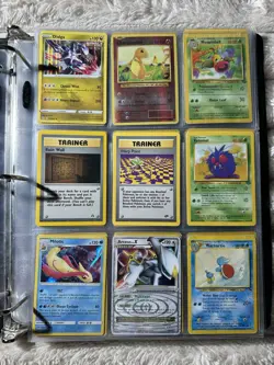 Vintage Pokemon Card Binder - 180 Cards (20 Pages Full!) - Mixed Sets -Lp/Played - Image 3