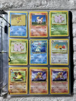 Vintage Pokemon Card Binder - 180 Cards (20 Pages Full!) - Mixed Sets -Lp/Played - Image 5