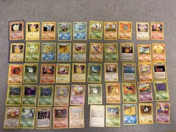 Wotc Pokemon Bulk Lot 217 Cards, Yellow Cheek Pikachu, Bulbasaur, Squirtle Etc - Image 1
