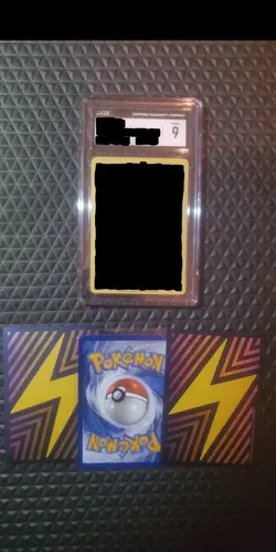 Pokemon Mystery Slab Cgc MINT 9, With 3 Mystery Cards - Image 1