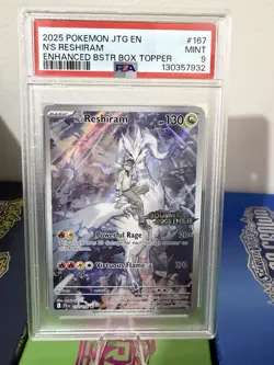 Pokemon TCG N's Reshiram Journey Together Stamped Card 167/159 Booster Promo - Image 1