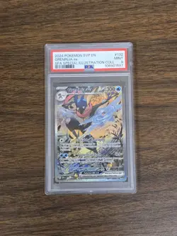 PSA 9 Greninja ex 132 Scarlet & Violet Holo Black Star Promo Pokemon Card - Image 1