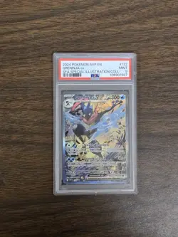 PSA 9 Greninja ex 132 Scarlet & Violet Holo Black Star Promo Pokemon Card - Image 2