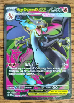 Mega Charizard X Ex 109/094 Phantasmal Flames Pokemon Card Nm - Image 1