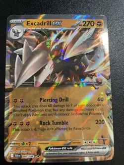 Excadrill ex 046/086 Sv: Black Bolt Holo RR NM Pokemon Card 2025 - Image 1