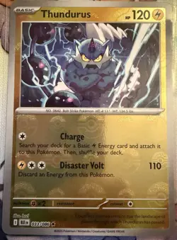 Thundurus (Poke Ball Pattern) 033/086 Pokemon TCG SV: Black Bolt Card NM - Image 1