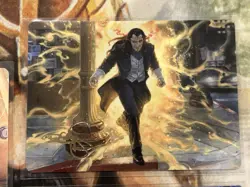 MTG Spider-Man Gold Signed Stamped Art Card Miles Morales Symbiote Morlun - NM - Image 4