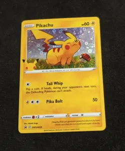 Pokemon TCG Pikachu SWSH039 General Mills Black Star Promo 2020 Holo Rare Card - Image 3