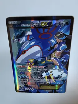 Pokemon TCG Team Aqua's Kyogre-EX Double Crisis Holo Card 6/34 - Image 2