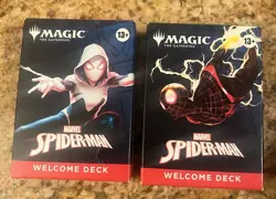 SDCC 2025 Exclusive MTG Magic Cards Marvel SPIDER-MAN Green Miles Red Gwen 2 Lot - Image 1