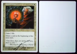 SIGNED MtG Magic Kaja Foglio Artist Proof _ 5th Fifth Ed _ Blessed Wine _1/100! - Image 1